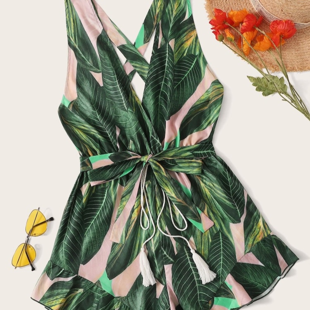 Shein drawstring romper - Picture 4 of 7